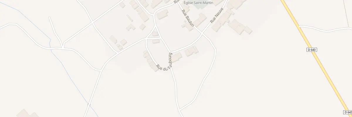 Plan du 2 Rue Neuve à Thonne-le-Thil