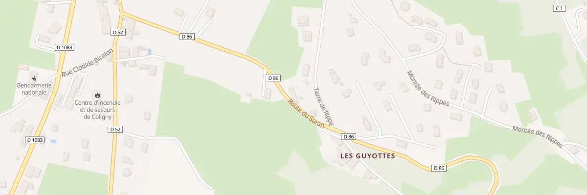 Plan du 323 Rte du Suran à Coligny