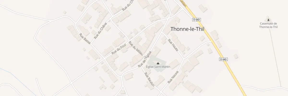 Plan du 9 Rue de l’Eglise à Thonne-le-Thil