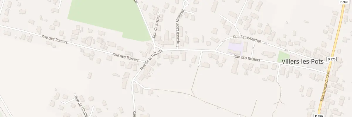 Plan du 25 Rue des Rosiers à Villers-les-Pots