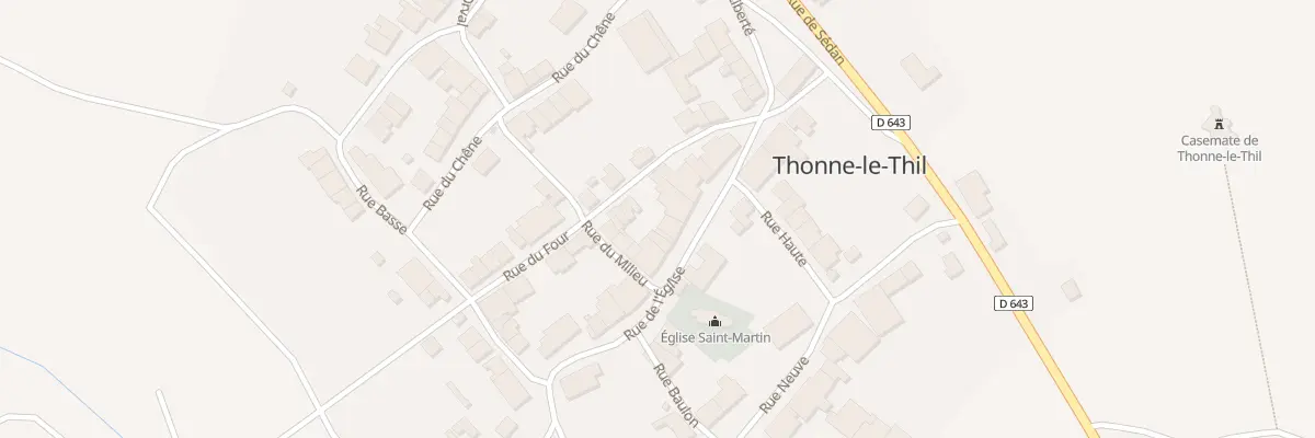 Plan du 15 Rue de l’Eglise à Thonne-le-Thil