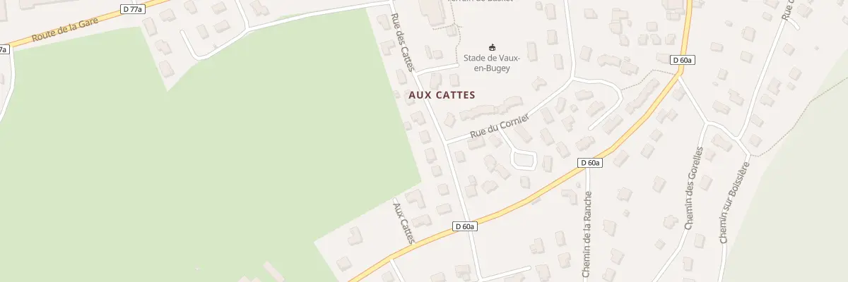 Plan du 9 Rue des Cattes à Vaux-en-Bugey