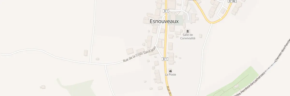 Plan du 13 Rue de la Croix Saint Jean à Esnouveaux