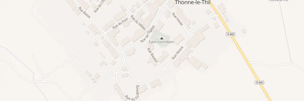 Plan du 2 Rue de l’Eglise à Thonne-le-Thil