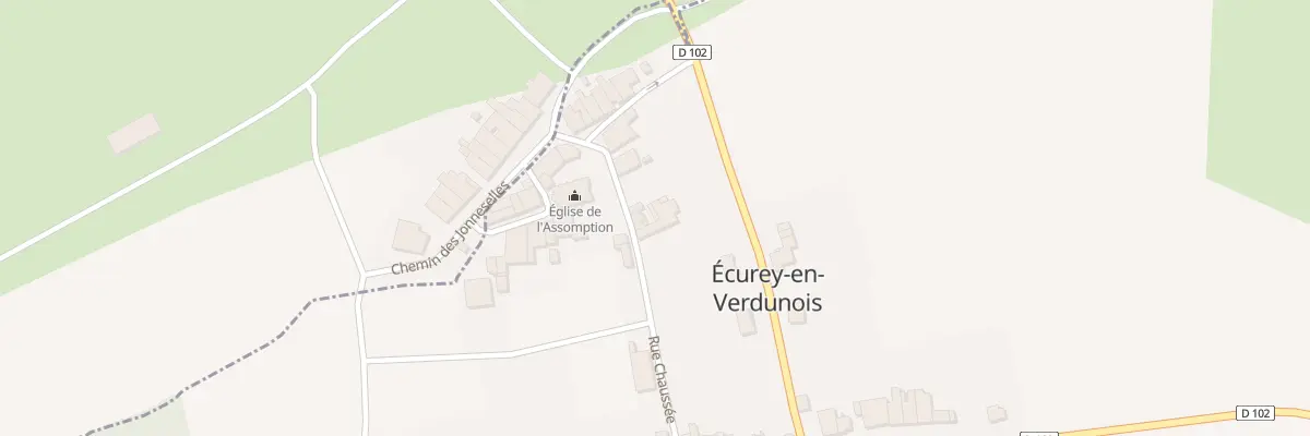 Plan du 2 Rue Chaussée à Écurey-en-Verdunois