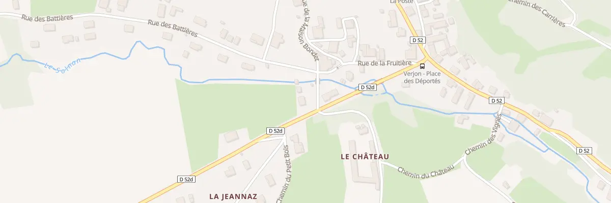Plan du 47 Rue de la Roue a Aube à Verjon