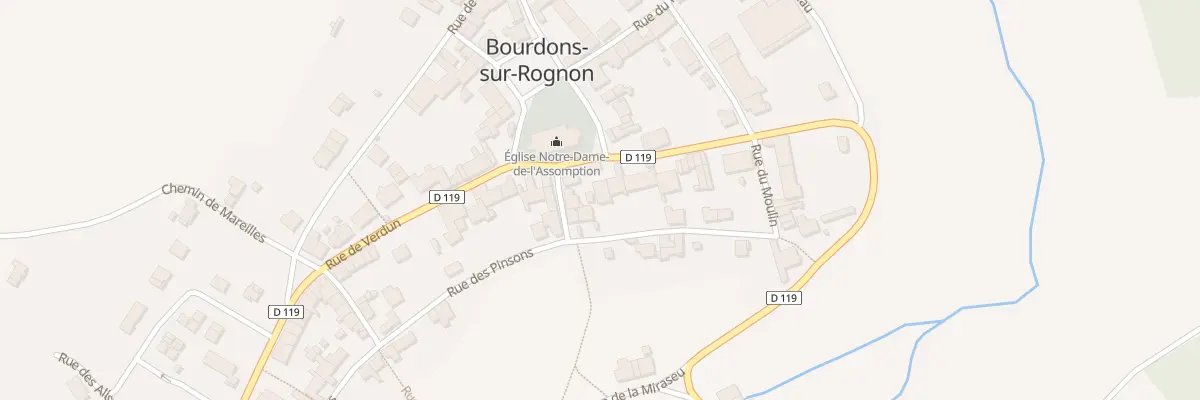Plan du 2 Rue de Vallicote à Bourdons-sur-Rognon