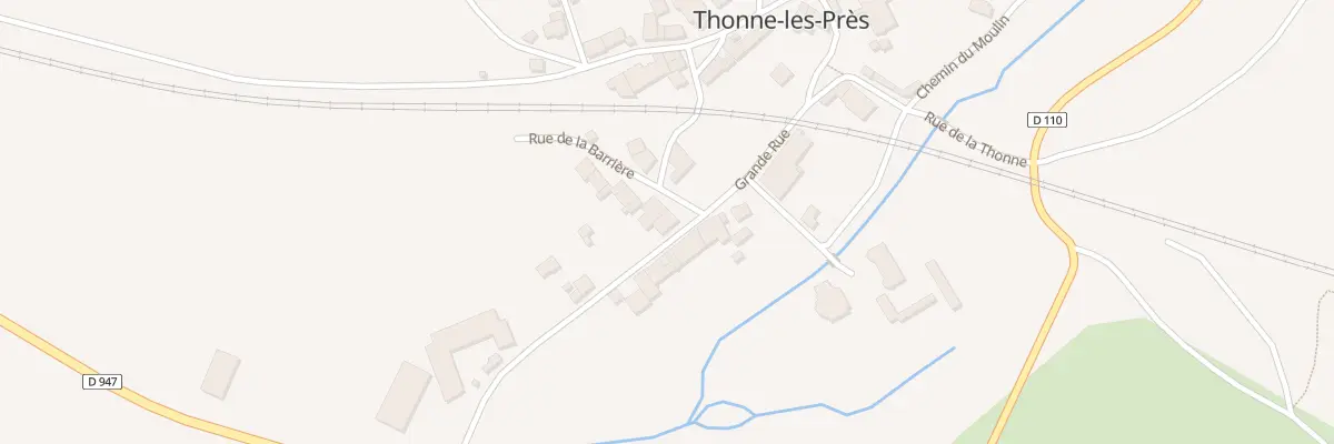 Plan du 1 Rue de la Barriere à Thonne-les-Près