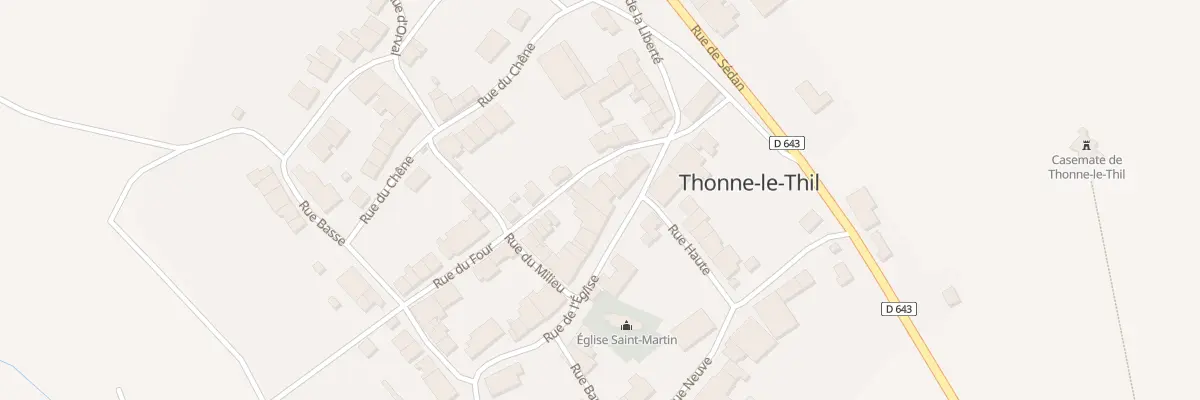 Plan du 19 Rue de l’Eglise à Thonne-le-Thil
