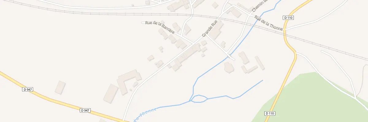 Plan du 14 Gr Grande Rue à Thonne-les-Près