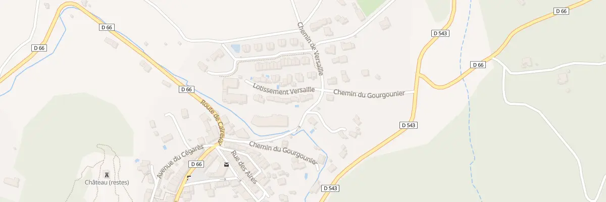 Plan du 16 Che de Versaille à Rognes