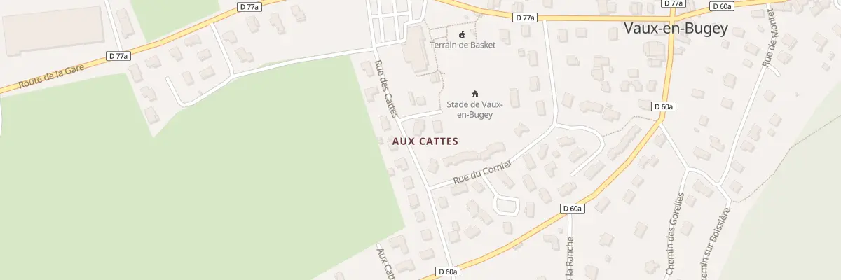 Plan du 8 Rue des Cattes à Vaux-en-Bugey
