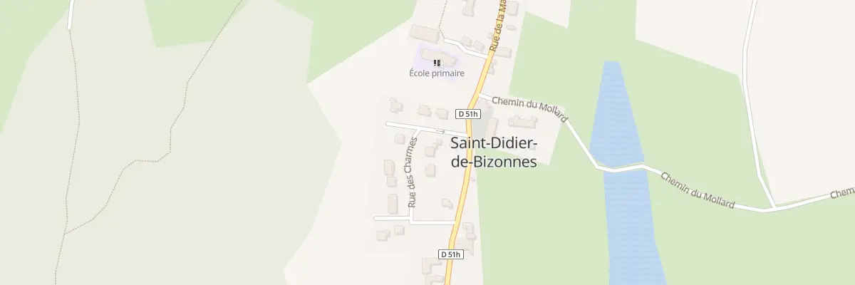 Plan du 10 Rue des Charmes à Saint-Didier-de-Bizonnes