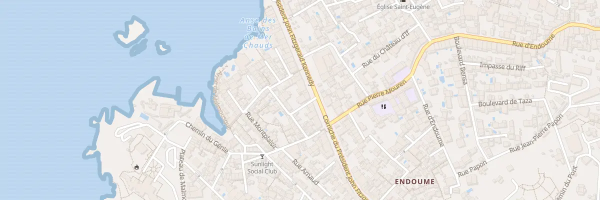Plan du 2 Rue boudouresque à Marseille 7e Arrondissement