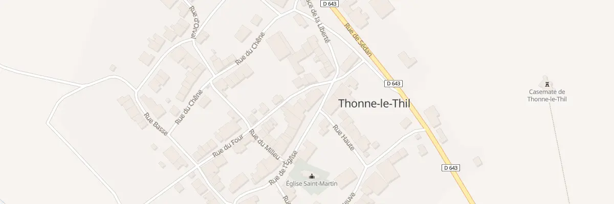 Plan du 21 Rue de l’Eglise à Thonne-le-Thil