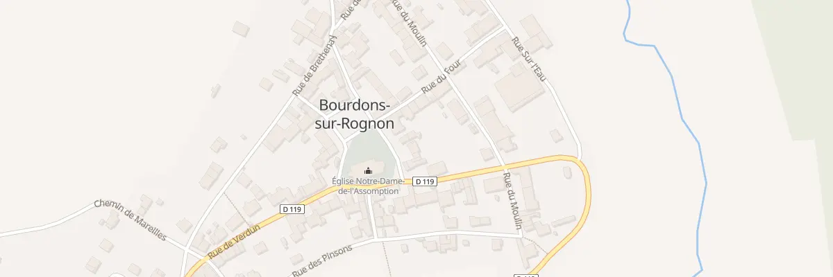 Plan du 17 Rue Anciens Combattants 39 45 à Bourdons-sur-Rognon