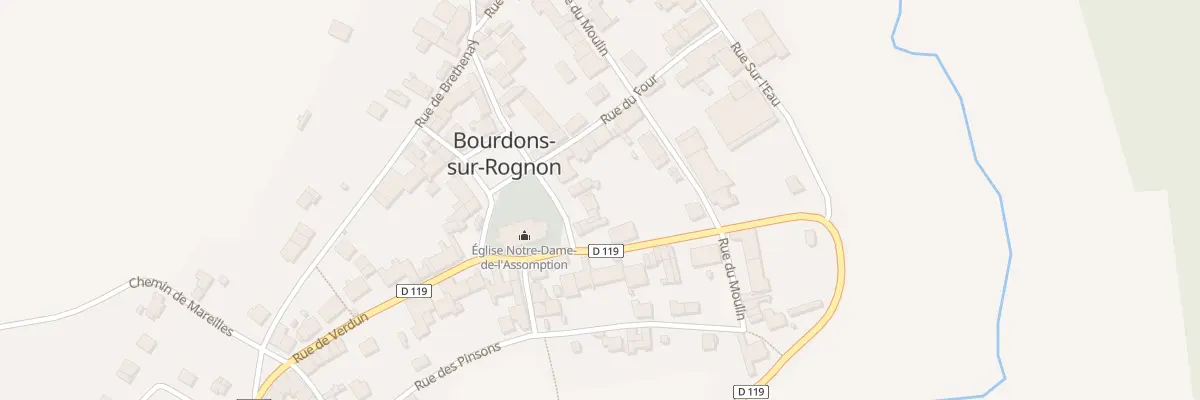 Plan du 19 Rue Anciens Combattants 39 45 à Bourdons-sur-Rognon