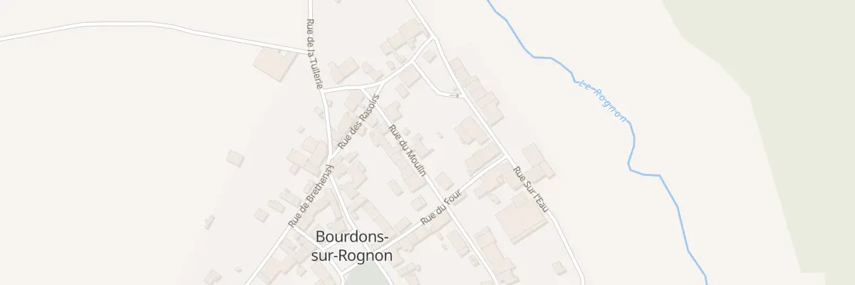 Plan du 22 Rue du Moulin à Bourdons-sur-Rognon