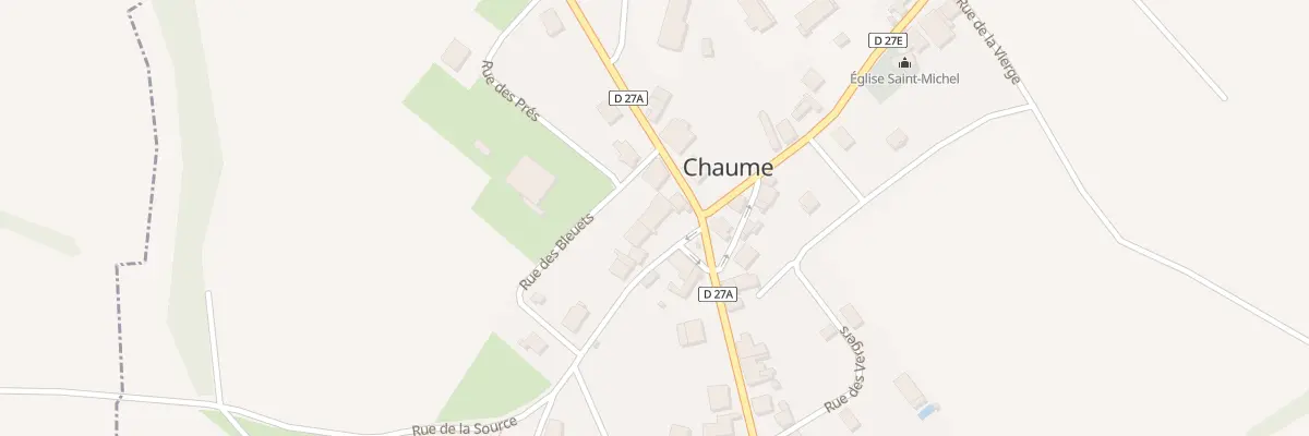 Plan du 2 Rue de la Source à Chaume-et-Courchamp