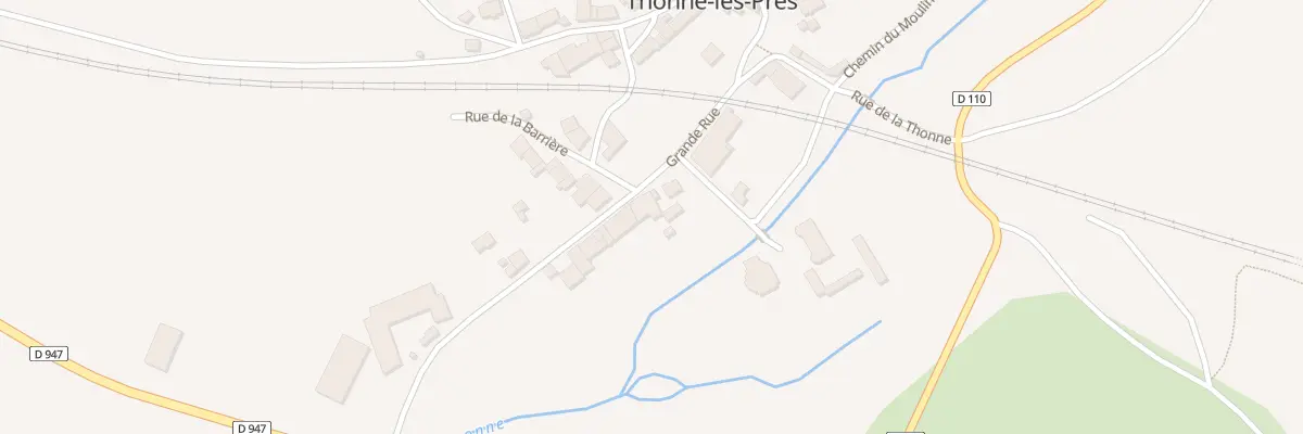 Plan du 20 Gr Grande Rue à Thonne-les-Près