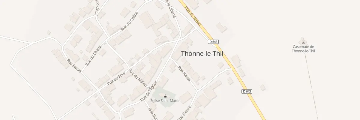 Plan du 10 Rue de l’Eglise à Thonne-le-Thil