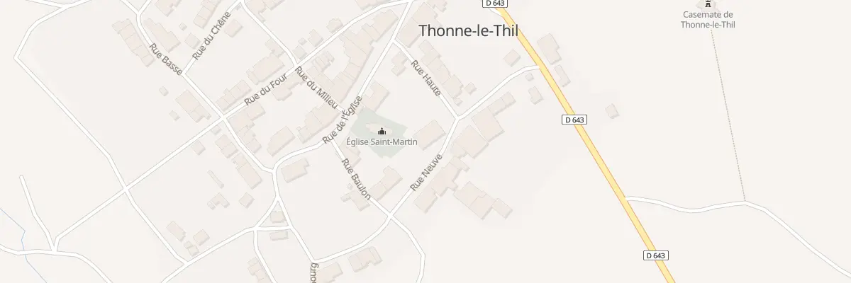 Plan du 5 Rue Neuve à Thonne-le-Thil