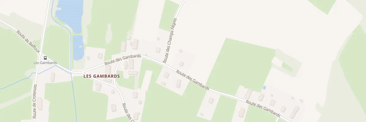 Plan du 307 Rte des Gambards au Miroir