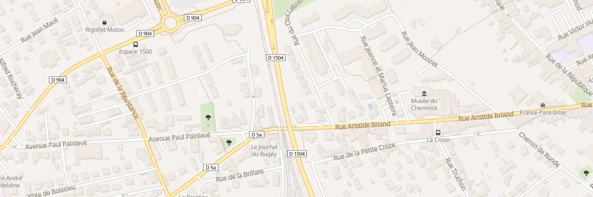 Plan du 68 Rue Aristide Briand à Ambérieu-en-Bugey