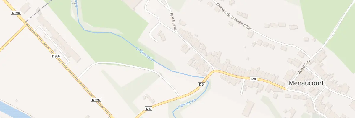 Plan du 7 Rue Basse à Menaucourt