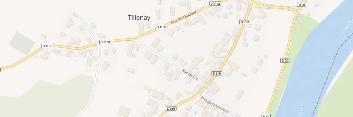 Plan du 7 Rue de Fer à Tillenay
