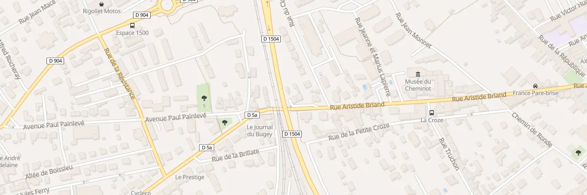 Plan du 70 Rue Aristide Briand à Ambérieu-en-Bugey