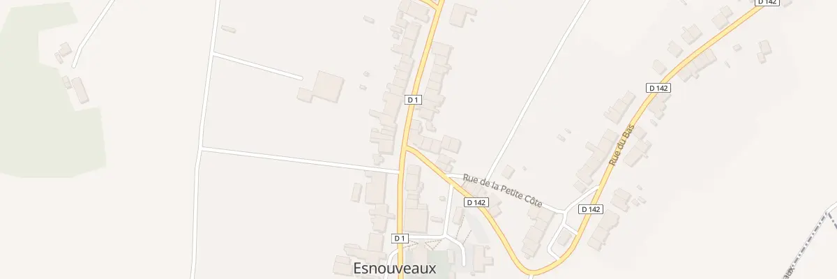 Plan du 1 Rue de la Cote à Esnouveaux