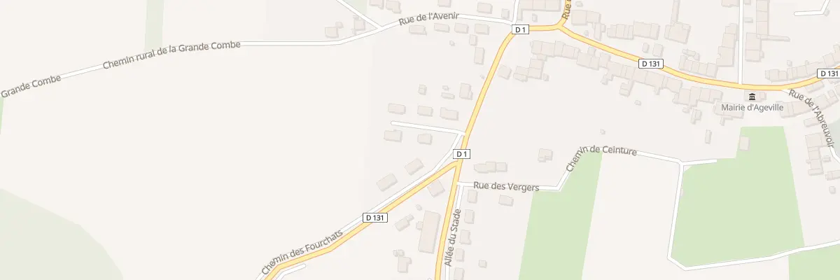 Plan du 1 Rue de la Vigne Prix à Ageville