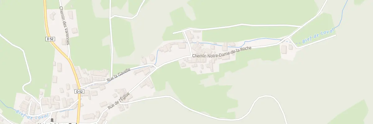 Plan du 90 Che Notre Dame de la Roche à Salavre