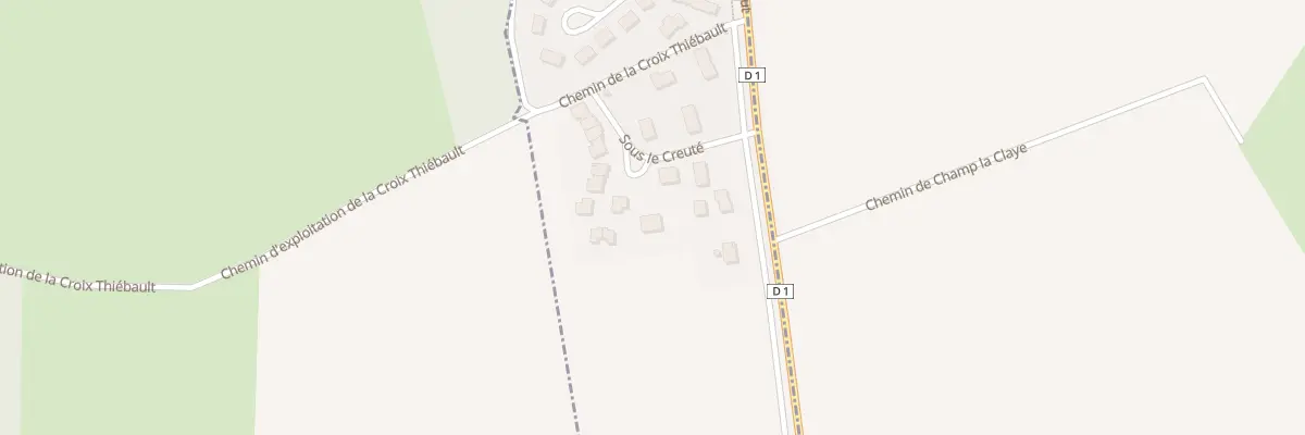 Plan du 12B Sous le Creuté à Esnouveaux