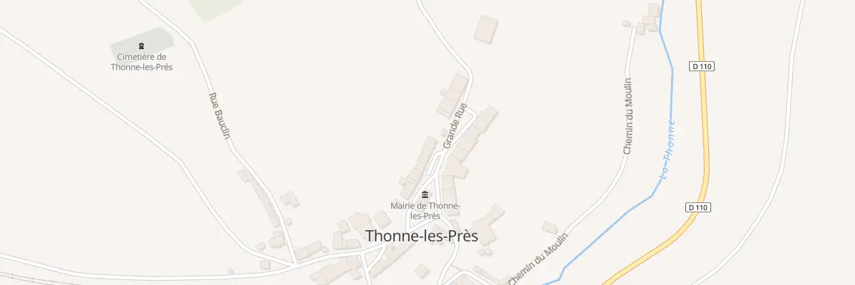 Plan du 39 Gr Grande Rue à Thonne-les-Près