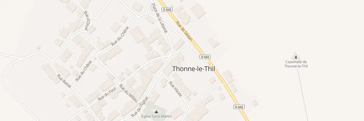Plan du 14 Rue de l’Eglise à Thonne-le-Thil