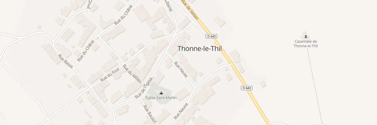 Plan du 1 Rue Haute à Thonne-le-Thil