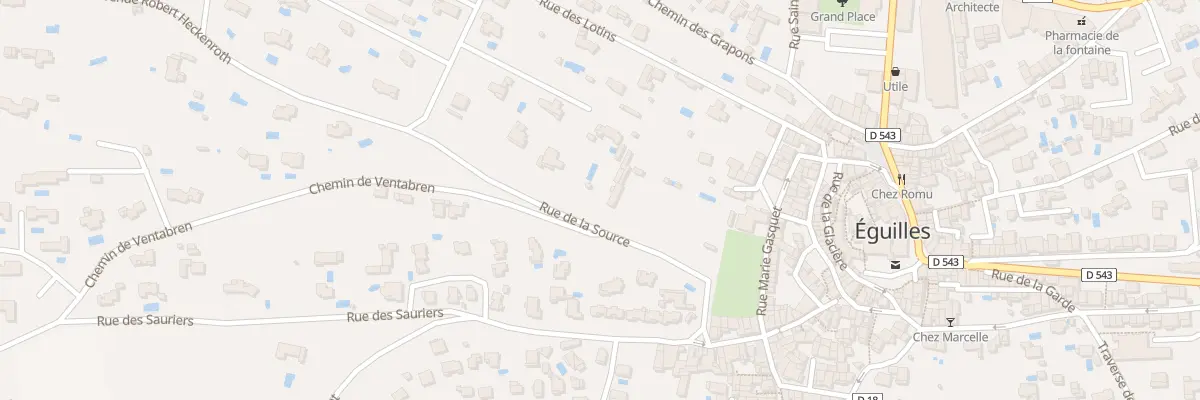 Plan du 160 Rue de la Source à Éguilles