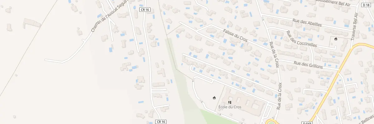 Plan du 16E Rue des Jardins Fleuris à Éguilles