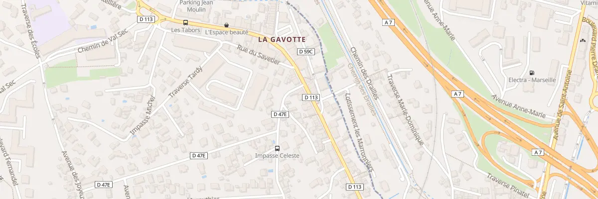 Plan du 55 Rte Departementale 113 aux Pennes-Mirabeau