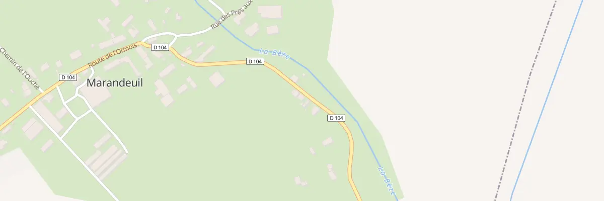Plan du 6 Rte des Pres Bas à Marandeuil