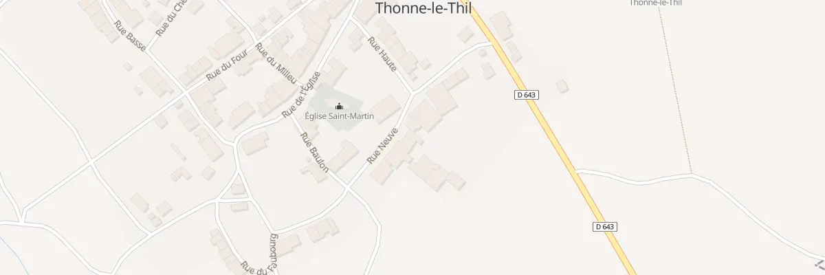 Plan du 12 Rue Neuve à Thonne-le-Thil