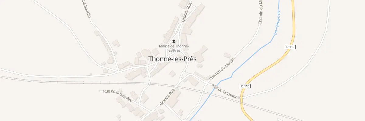 Plan du 25 Gr Grande Rue à Thonne-les-Près