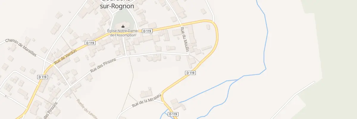 Plan du 3 Rue des Pinsons à Bourdons-sur-Rognon