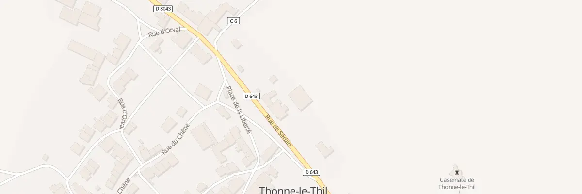 Plan du 8 Rue de Sedan à Thonne-le-Thil