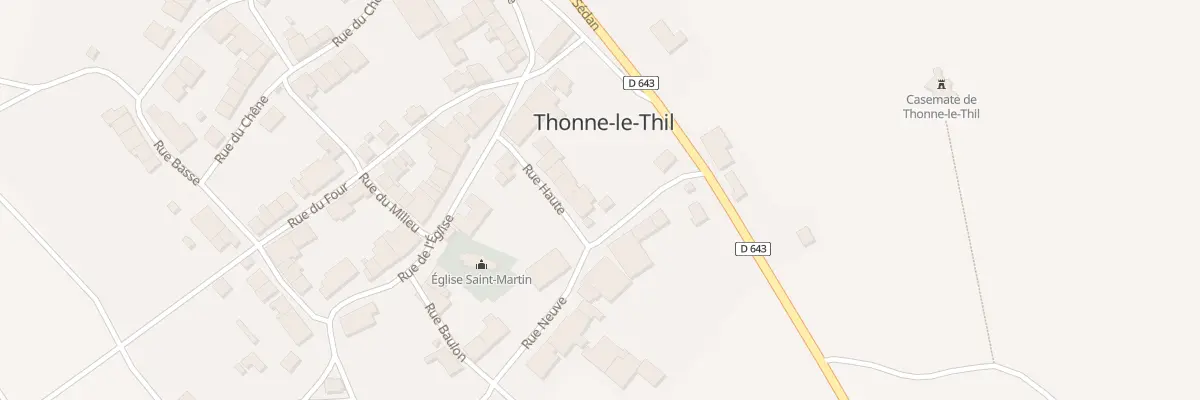 Plan du 5 Rue Haute à Thonne-le-Thil