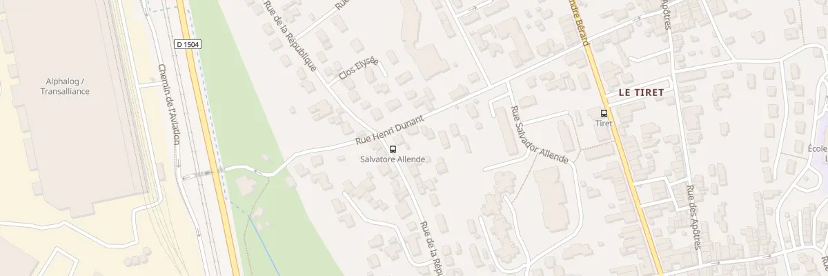 Plan du 23 Rue Henri Dunant à Ambérieu-en-Bugey