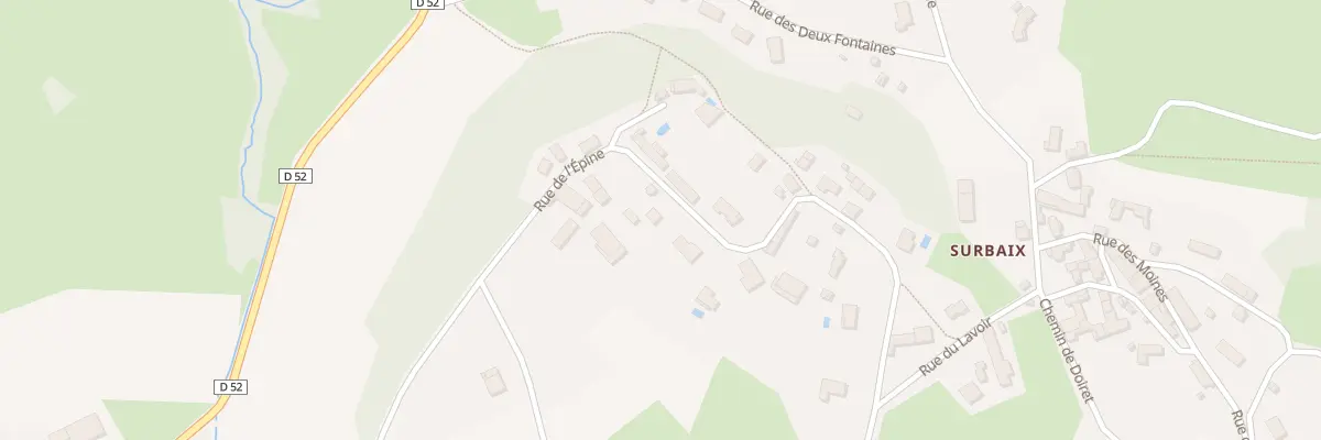 Plan de Champ de l’Épine à Saint-Baudille-de-la-Tour