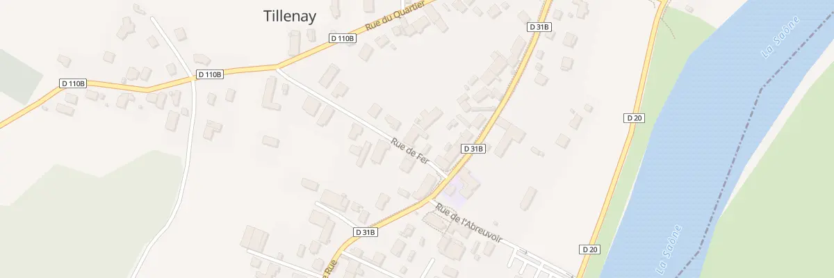 Plan du 3 Rue de Fer à Tillenay